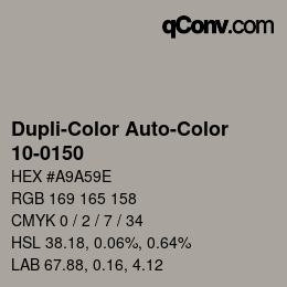 Color code: Dupli-Color Auto-Color - 10-0150 | qconv.com