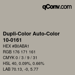 Código de color: Dupli-Color Auto-Color - 10-0161 | qconv.com