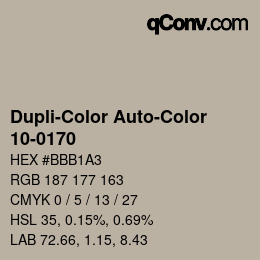 Farbcode: Dupli-Color Auto-Color - 10-0170 | qconv.com