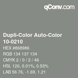 Color code: Dupli-Color Auto-Color - 10-0210 | qconv.com