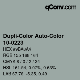 Farbcode: Dupli-Color Auto-Color - 10-0223 | qconv.com