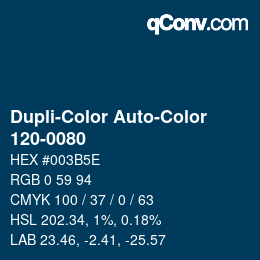 Color code: Dupli-Color Auto-Color - 120-0080 | qconv.com