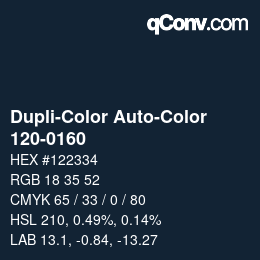 Código de color: Dupli-Color Auto-Color - 120-0160 | qconv.com