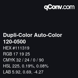 カラーコード: Dupli-Color Auto-Color - 120-0500 | qconv.com
