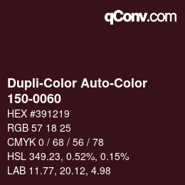 Farbcode: Dupli-Color Auto-Color - 150-0060 | qconv.com