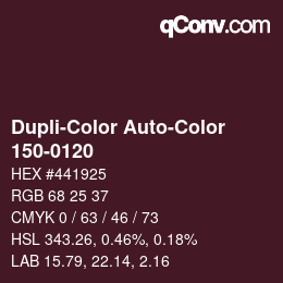 カラーコード: Dupli-Color Auto-Color - 150-0120 | qconv.com