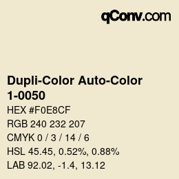 Código de color: Dupli-Color Auto-Color - 1-0050 | qconv.com