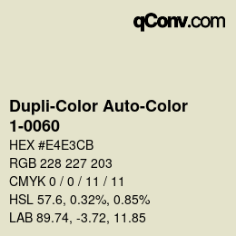 Farbcode: Dupli-Color Auto-Color - 1-0060 | qconv.com