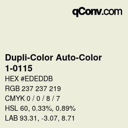 Código de color: Dupli-Color Auto-Color - 1-0115 | qconv.com