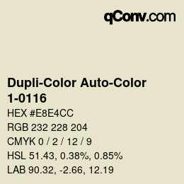 Farbcode: Dupli-Color Auto-Color - 1-0116 | qconv.com