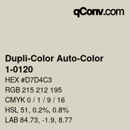 Código de color: Dupli-Color Auto-Color - 1-0120 | qconv.com