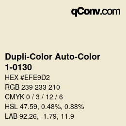 Farbcode: Dupli-Color Auto-Color - 1-0130 | qconv.com