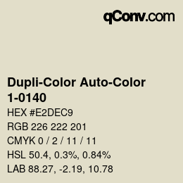 カラーコード: Dupli-Color Auto-Color - 1-0140 | qconv.com