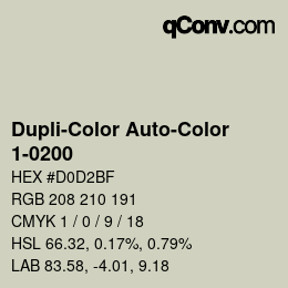 Farbcode: Dupli-Color Auto-Color - 1-0200 | qconv.com