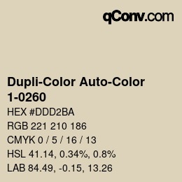 Farbcode: Dupli-Color Auto-Color - 1-0260 | qconv.com