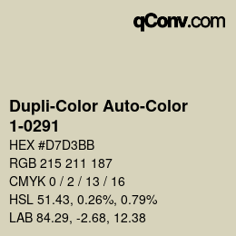 Farbcode: Dupli-Color Auto-Color - 1-0291 | qconv.com