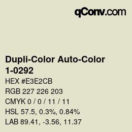 Farbcode: Dupli-Color Auto-Color - 1-0292 | qconv.com