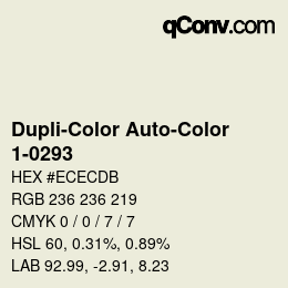 Farbcode: Dupli-Color Auto-Color - 1-0293 | qconv.com