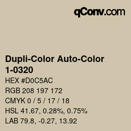 Farbcode: Dupli-Color Auto-Color - 1-0320 | qconv.com