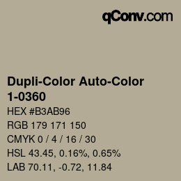 Farbcode: Dupli-Color Auto-Color - 1-0360 | qconv.com