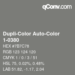 Farbcode: Dupli-Color Auto-Color - 1-0380 | qconv.com