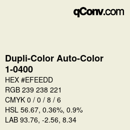 Farbcode: Dupli-Color Auto-Color - 1-0400 | qconv.com