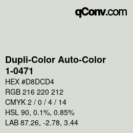 Código de color: Dupli-Color Auto-Color - 1-0471 | qconv.com