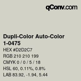 Farbcode: Dupli-Color Auto-Color - 1-0475 | qconv.com