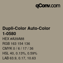 Farbcode: Dupli-Color Auto-Color - 1-0580 | qconv.com