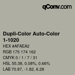 Farbcode: Dupli-Color Auto-Color - 1-1020 | qconv.com