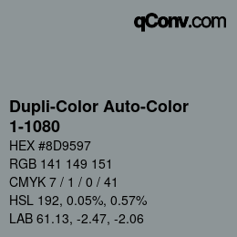 Código de color: Dupli-Color Auto-Color - 1-1080 | qconv.com