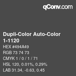 カラーコード: Dupli-Color Auto-Color - 1-1120 | qconv.com