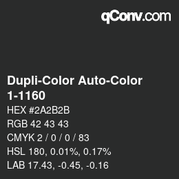 Farbcode: Dupli-Color Auto-Color - 1-1160 | qconv.com