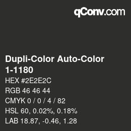 Code couleur: Dupli-Color Auto-Color - 1-1180 | qconv.com