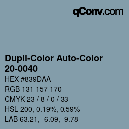 Farbcode: Dupli-Color Auto-Color - 20-0040 | qconv.com