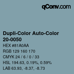 Color code: Dupli-Color Auto-Color - 20-0050 | qconv.com