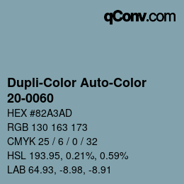 Farbcode: Dupli-Color Auto-Color - 20-0060 | qconv.com