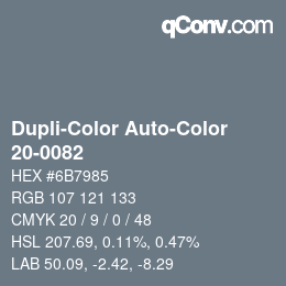 Farbcode: Dupli-Color Auto-Color - 20-0082 | qconv.com