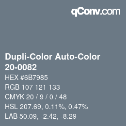 Color code: Dupli-Color Auto-Color - 20-0082 | qconv.com