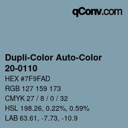 Farbcode: Dupli-Color Auto-Color - 20-0110 | qconv.com