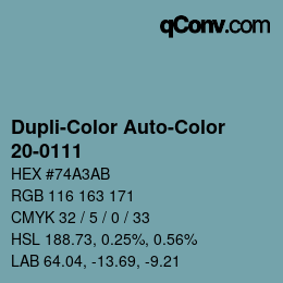 Farbcode: Dupli-Color Auto-Color - 20-0111 | qconv.com