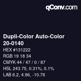 Farbcode: Dupli-Color Auto-Color - 20-0140 | qconv.com