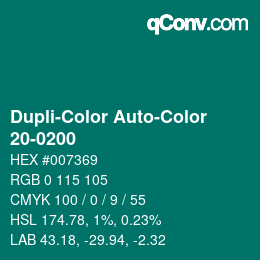 カラーコード: Dupli-Color Auto-Color - 20-0200 | qconv.com