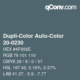 Farbcode: Dupli-Color Auto-Color - 20-0230 | qconv.com