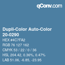 カラーコード: Dupli-Color Auto-Color - 20-0290 | qconv.com