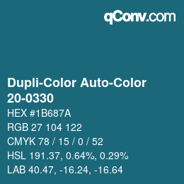 Color code: Dupli-Color Auto-Color - 20-0330 | qconv.com