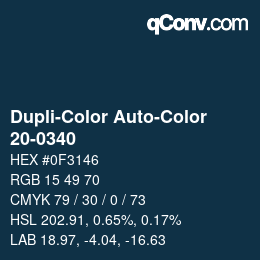 Color code: Dupli-Color Auto-Color - 20-0340 | qconv.com