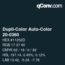 Color code: Dupli-Color Auto-Color - 20-0360 | qconv.com