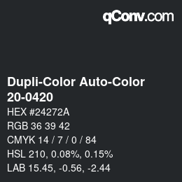 Farbcode: Dupli-Color Auto-Color - 20-0420 | qconv.com