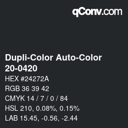 Color code: Dupli-Color Auto-Color - 20-0420 | qconv.com